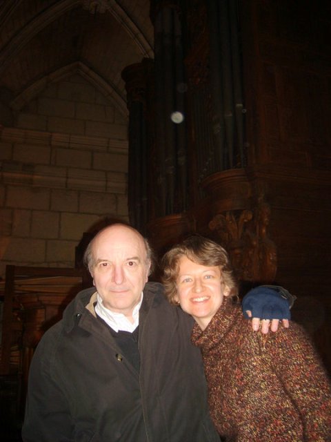 Jacques van Oortmerssen and Polina Medyulyanova, organ trip, Paris 2009